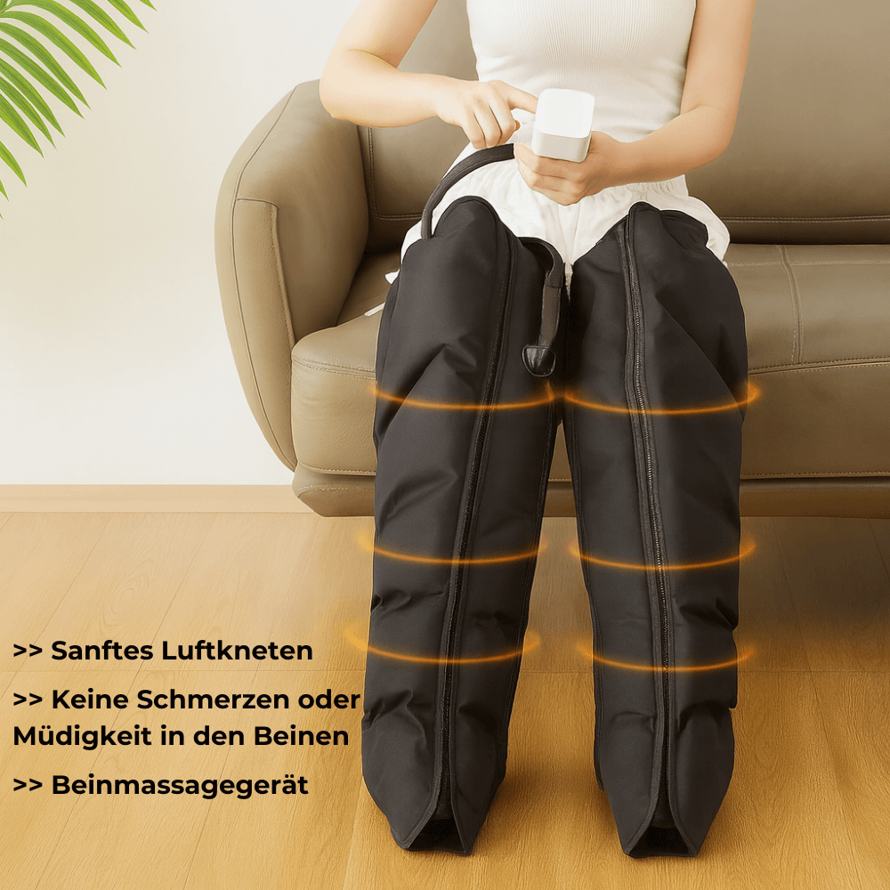 Leevo RelaxBoots – Premium Luftdruck-Beinmassagegerät für tiefe Entspannung & Erholung