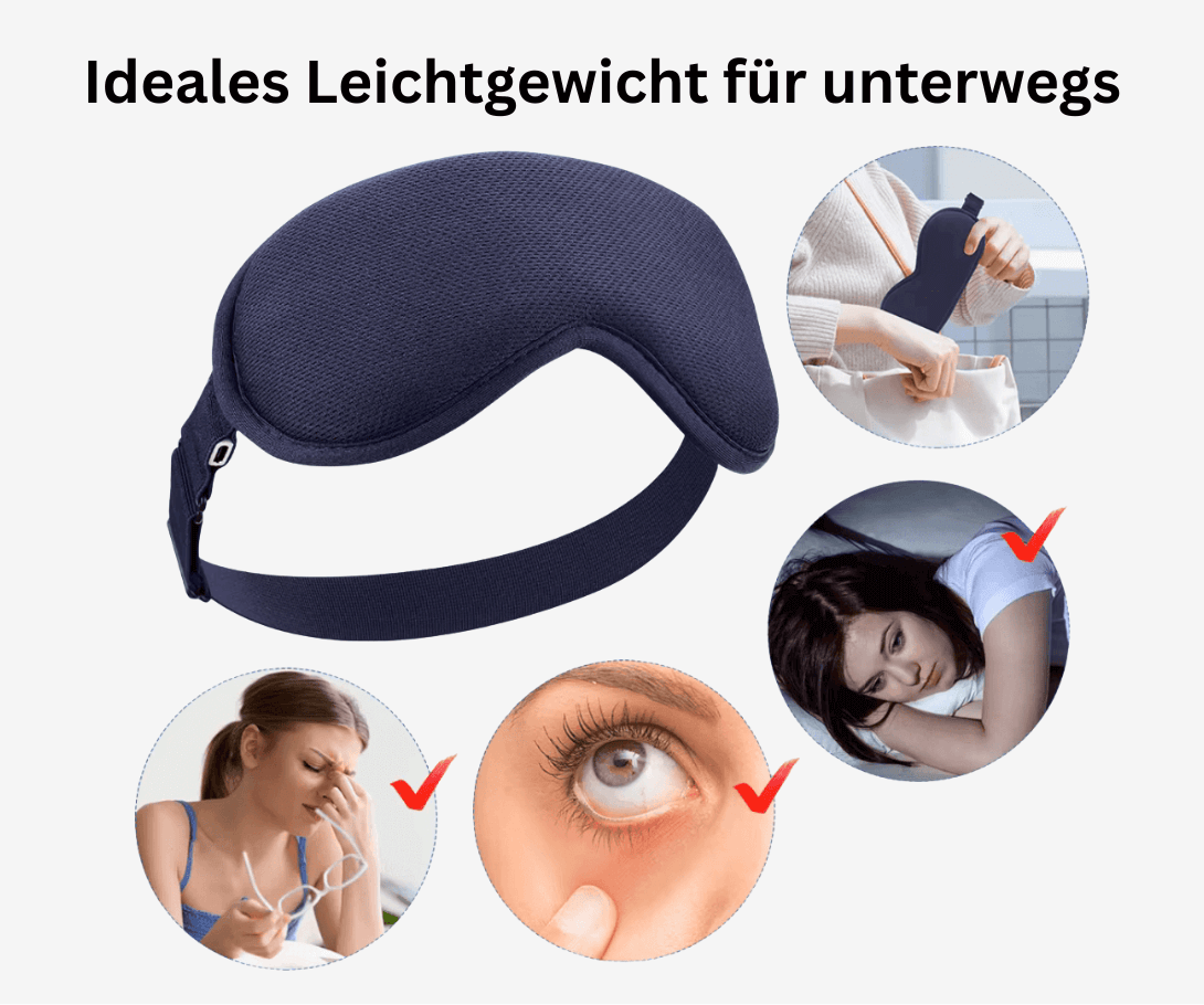 LEEVO CALMIVIS - innovative Massagemaske für Augen, die Ruhe verdienen