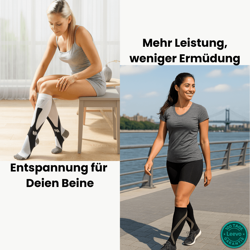 VitalFlow - 3-Zonen-Kompressionssocken zur Entlastung für Beine & Füße