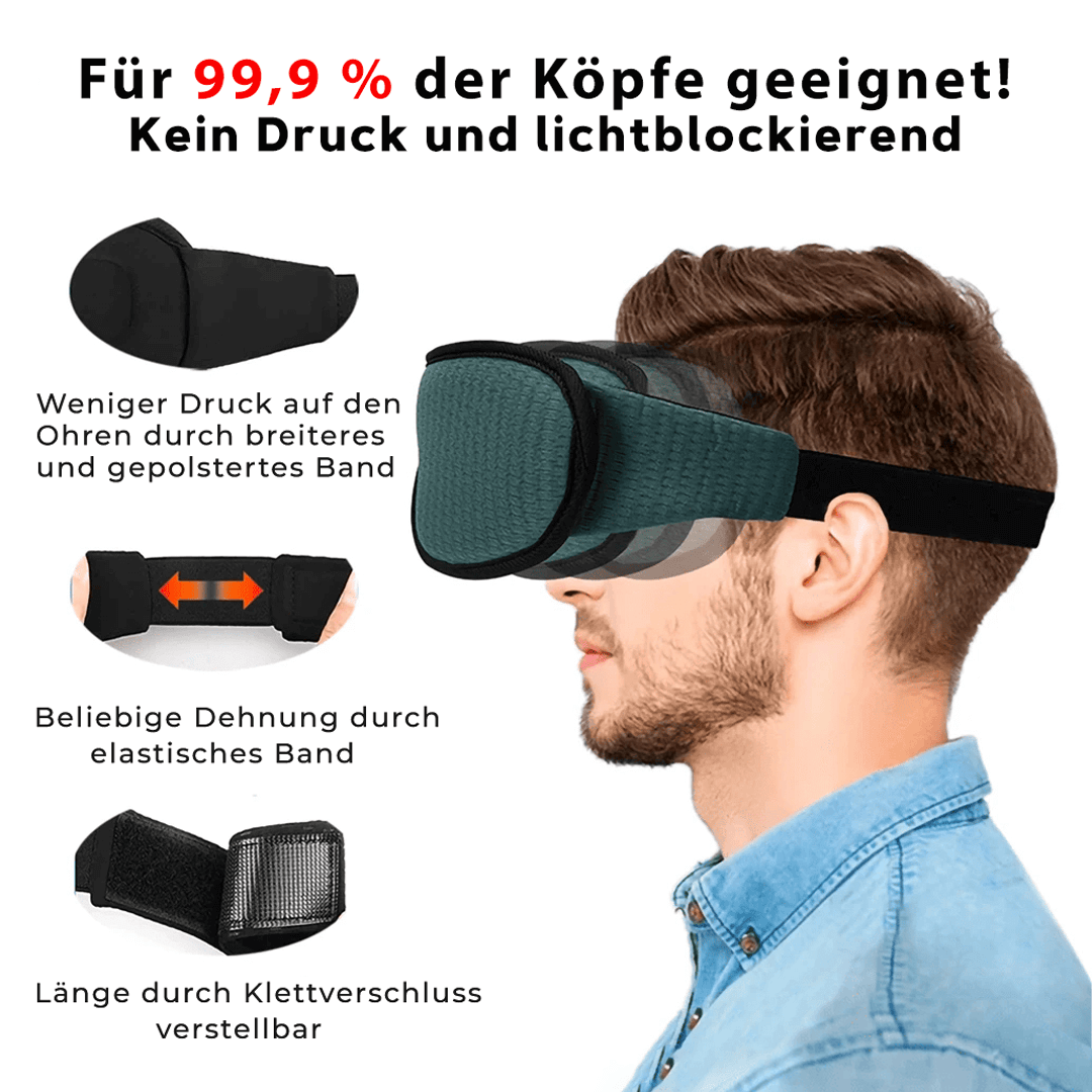 LEEVO RuheMaske - einzigartige Verdunkelung für erholsamen Schlaf