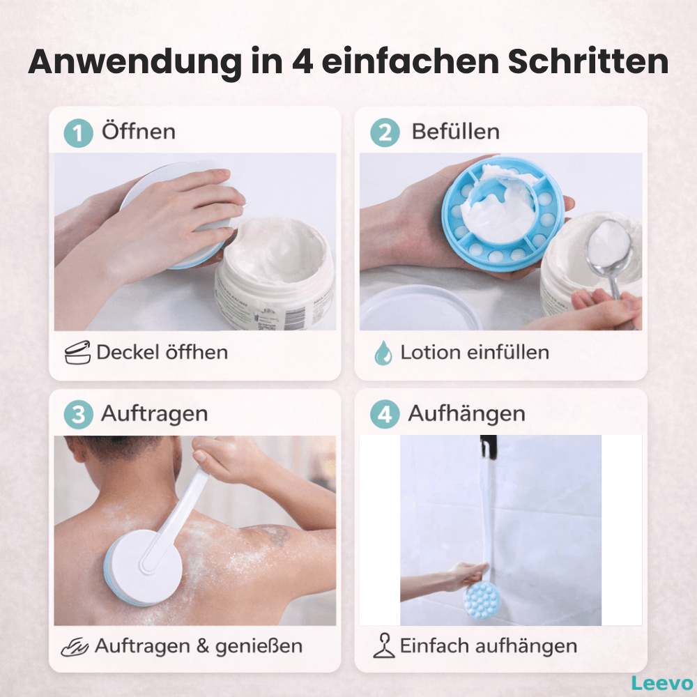 VitalLotion - Pflegender Rücken Lotion Applikator für müheloses Eincremen
