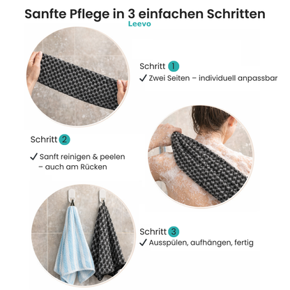 VitalTowel – Sanftes, hygienisches Peeling für Rücken & Körper
