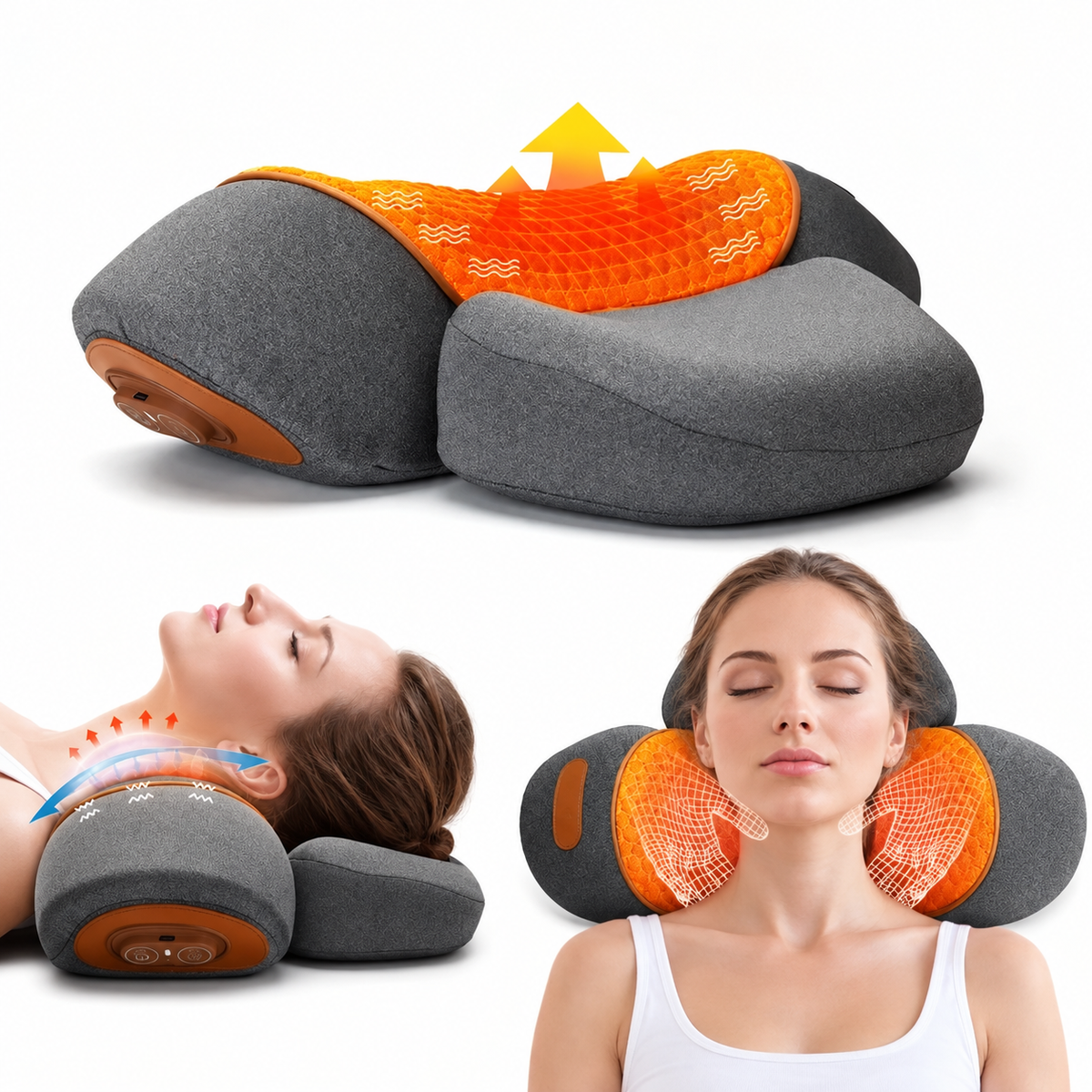 NECKORA – Nackenmassagekissen mit Wärme