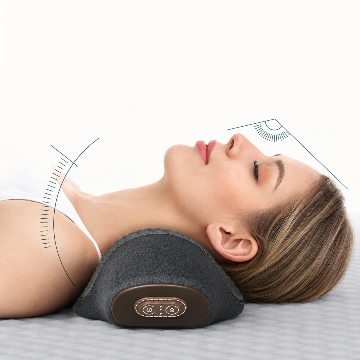 NECKORA – Nackenmassagekissen mit Wärme