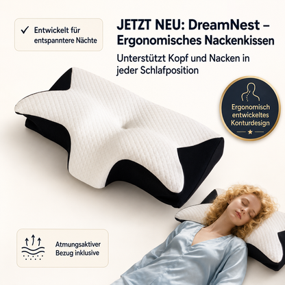 DreamNest – Ergonomisches Nackenkissen
