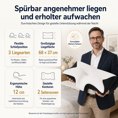 DreamNest – Ergonomisches Nackenkissen