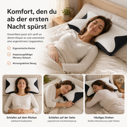 DreamNest – Ergonomisches Nackenkissen