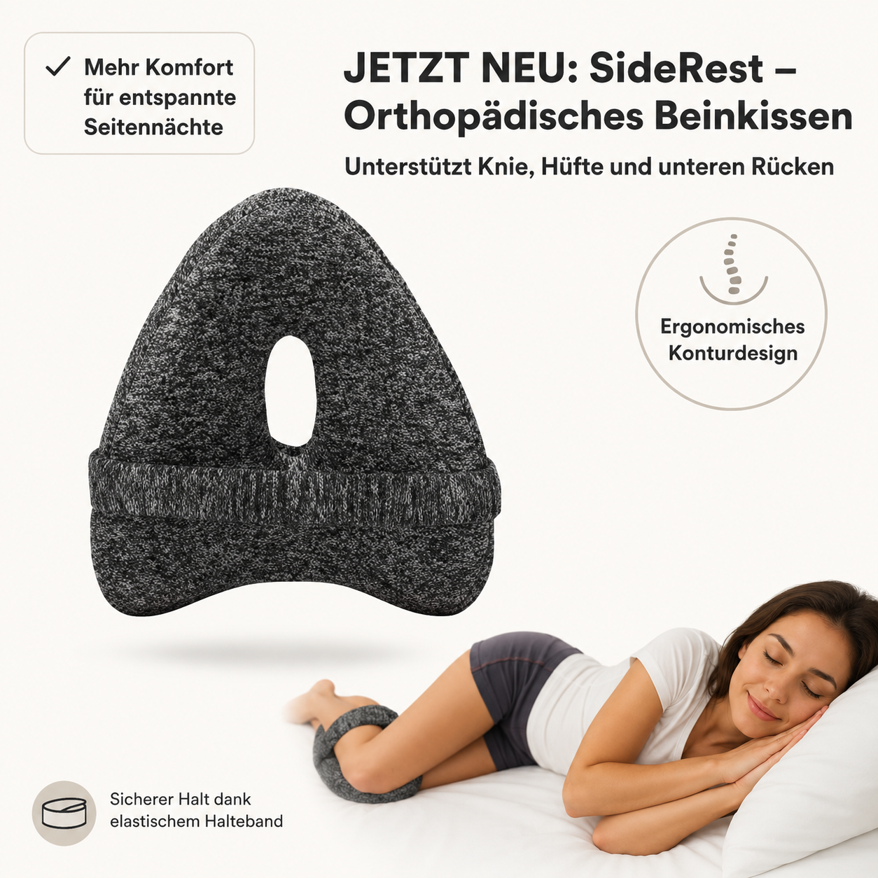 SideRest – Orthopädisches Beinkissen