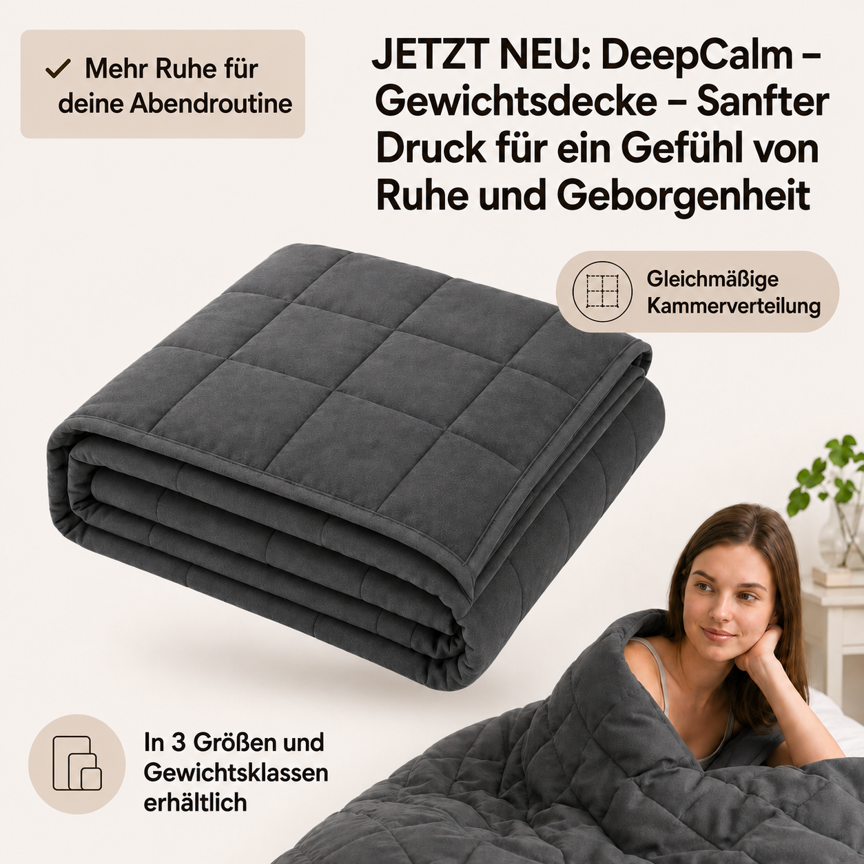 DeepCalm – Gewichtsdecke