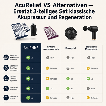 AcuRelief – Akupressurmatte Set