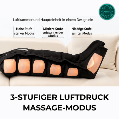 Leevo RelaxBoots – Premium Luftdruck-Beinmassagegerät für tiefe Entspannung & Erholung